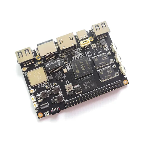 Khadas Vim1 открытый источник ТВ коробка Amlogic S905X четырехъядерный Amlogic S905X DIY телеприставка, поддержка обильной встроенной системы