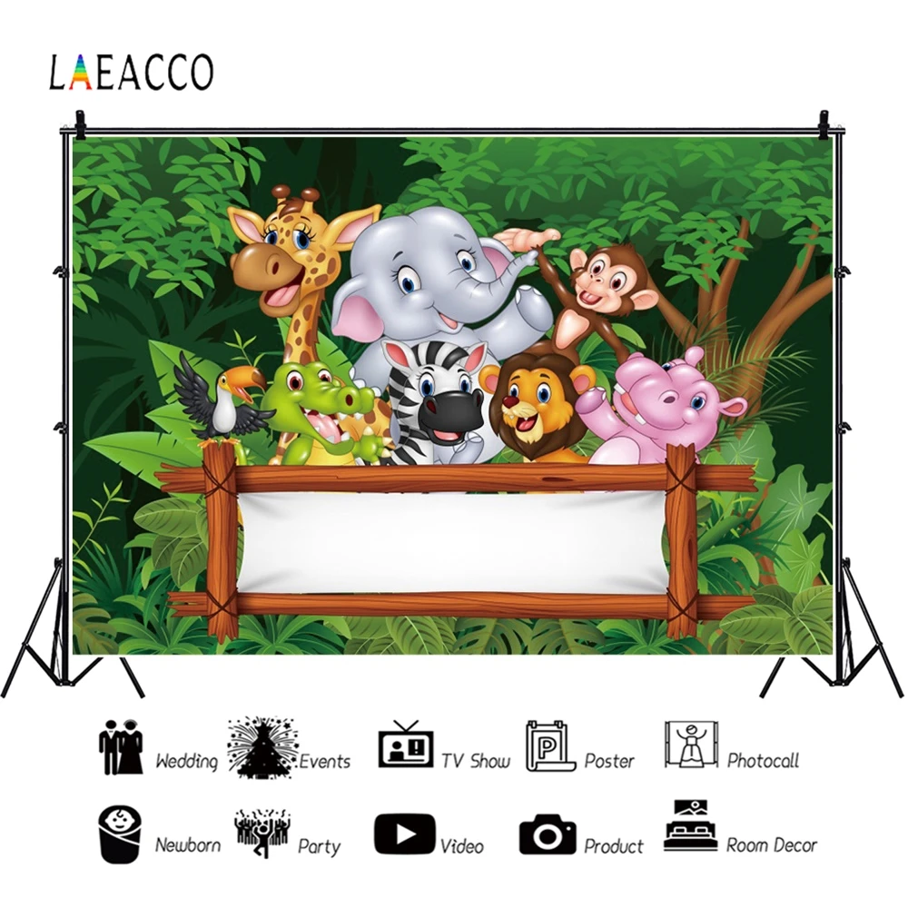Laeacco сказочные лесные животные детские Персонализированные фотообои для