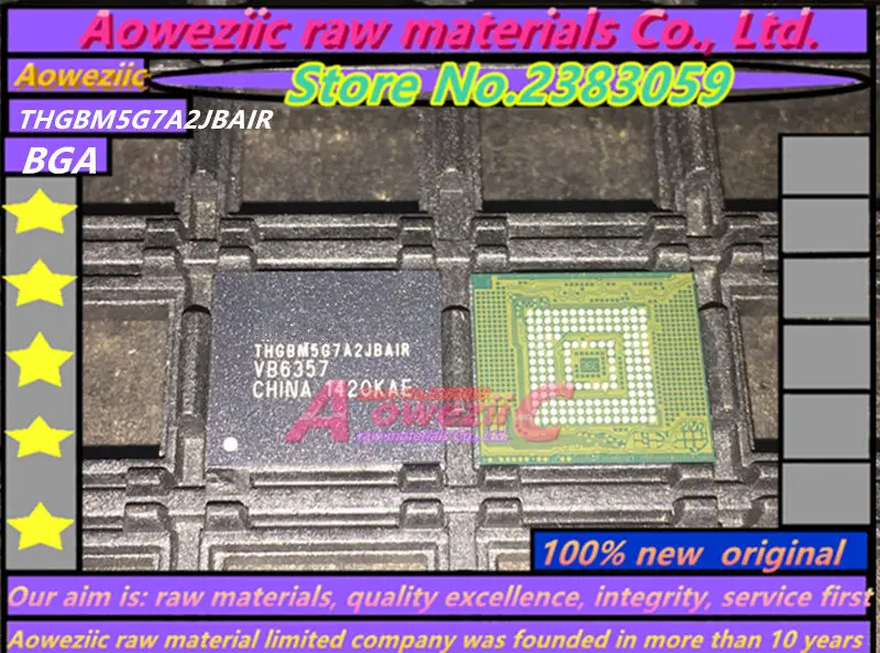 Aoweziic 100% Новый оригинальный чип памяти THGBM5G7A2JBAIR BGA 16G|chip|chip bgachip memory |