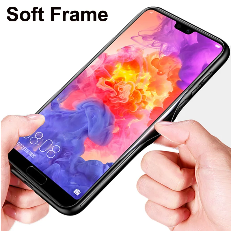 5 8 &quotчехол для Huawei P20 wolf lady закаленное стекло силиконовая рамка Жесткий Чехол P 20