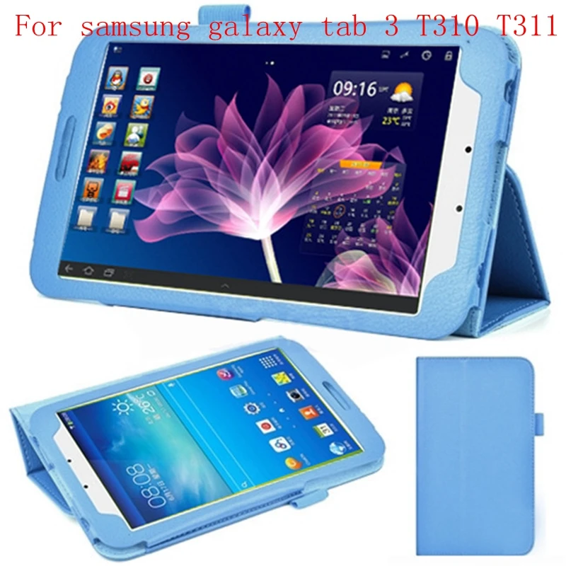 Для Samsung Galaxy Tab 3 8 0 дюймов T310 T311 чехол для планшета кожаный PU подставка Фолио