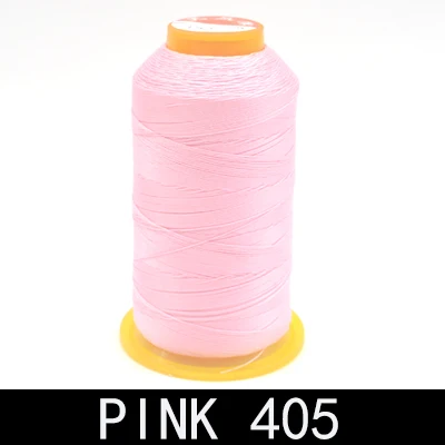 Pink 405 Бренд высокого качества 800 м 300D/3 высокопрочная нить для швейной машины тонкие кожаные шторы из парусины аксессуары для одежды DIY - Color: Pink 405