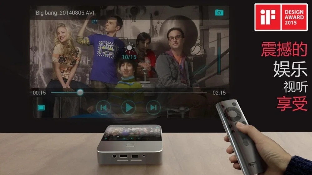 Zte Spro2 LTE Band1/3/7/38/39/40/41 UTMS B1/2/5/8 стержень HD Smart Andorid4.4 проектор MiFi поделиться маршрутизатор с Камера