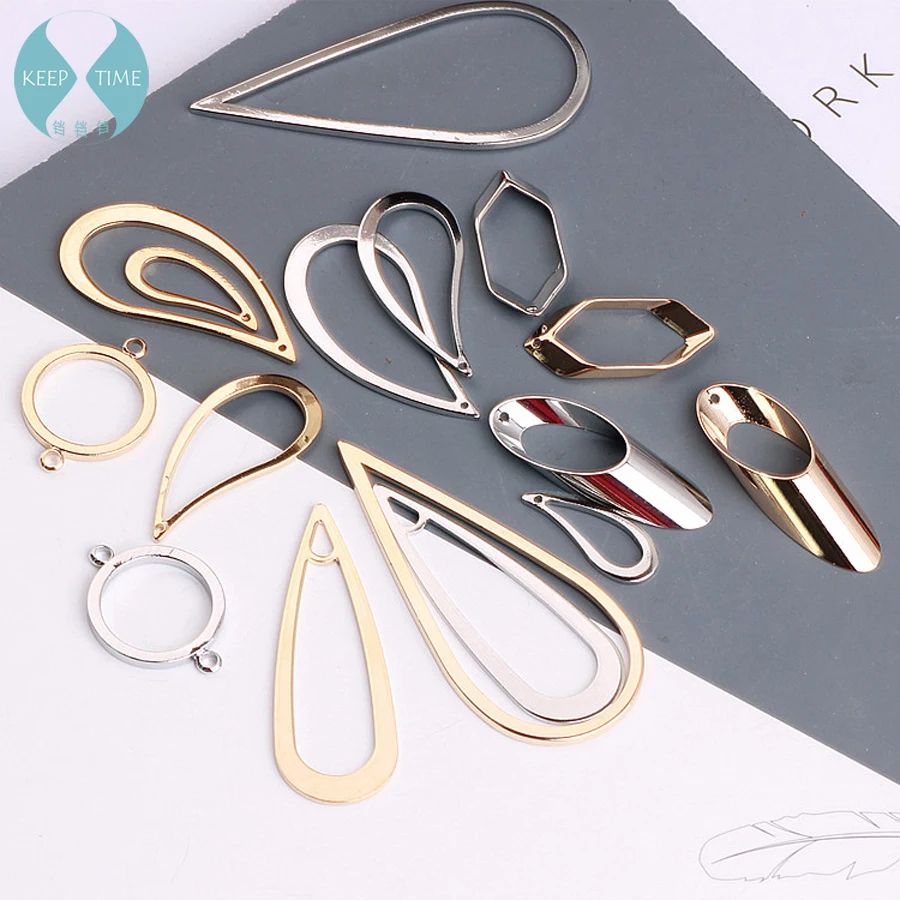 Diy минималистичные геометрические медные серьги гвоздики аксессуары с двойным