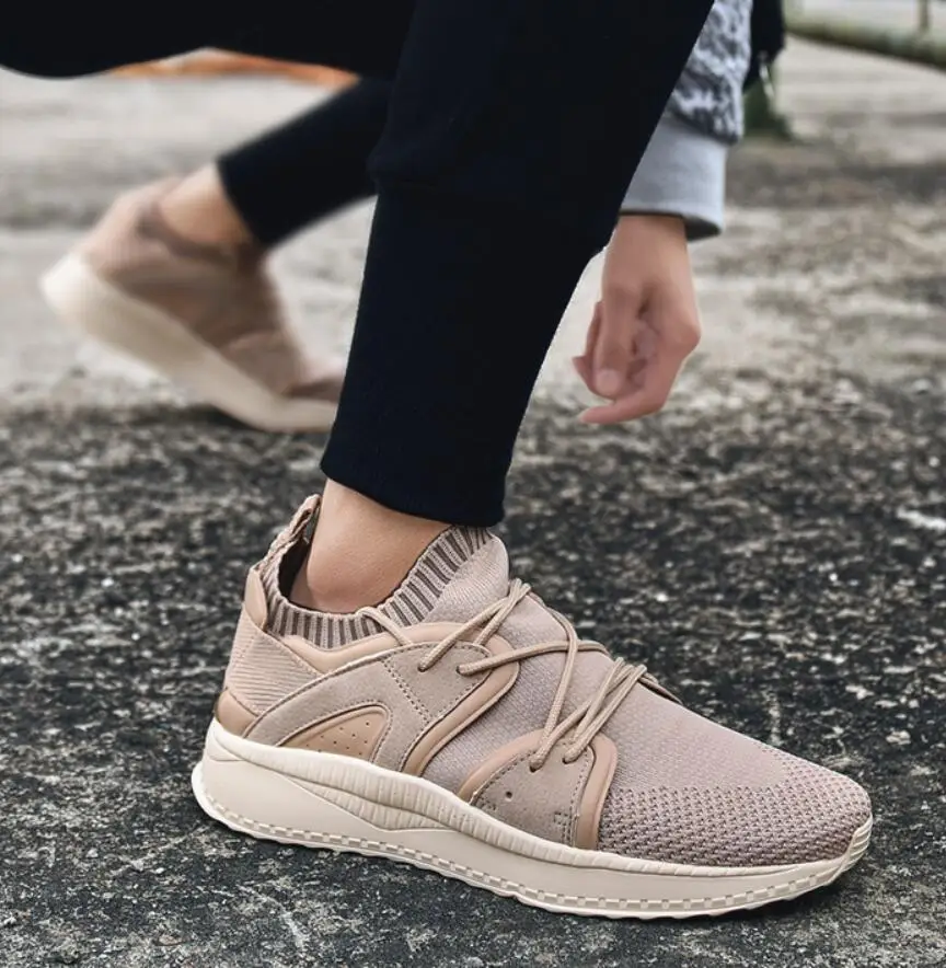 Ake Sia/мужские модные вязаные сетчатые Эспадрильи на шнуровке Zapatillas повседневная