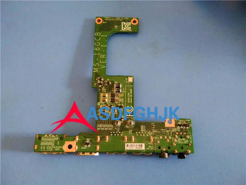 Оригинальный Для MSI Gp60 HDMI USB аудио Плата слота для карты MS 16GCB полностью