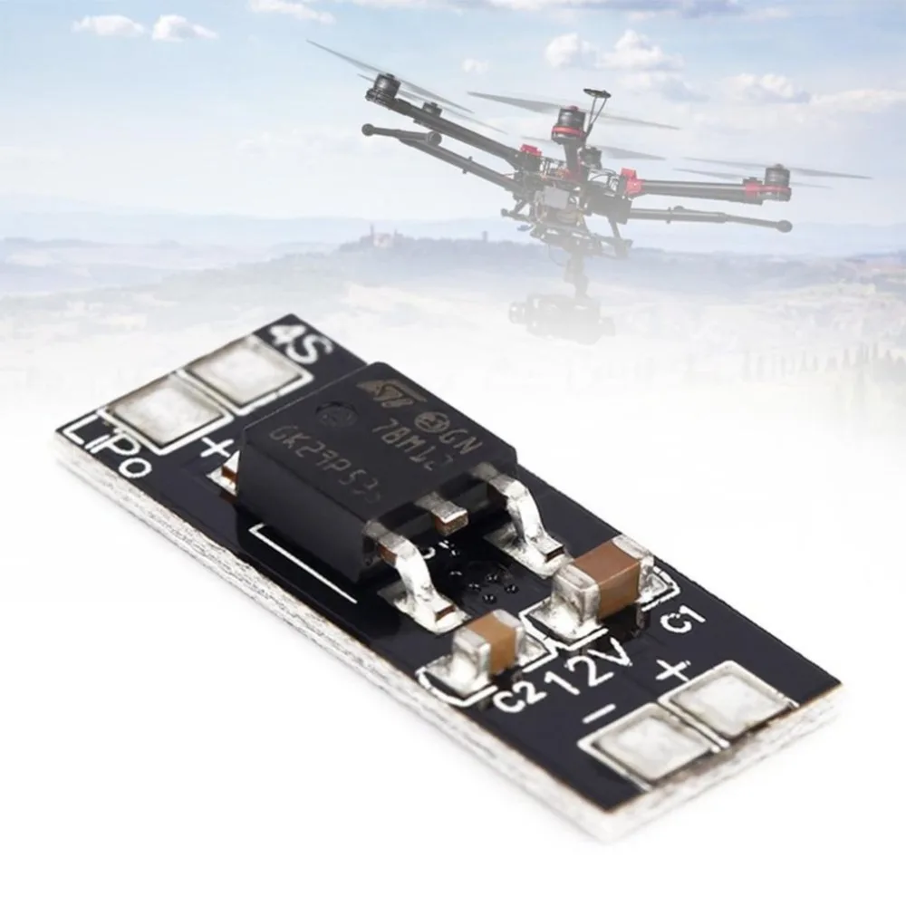 4S Lipo до 12 В линейный регулятор напряжения регулировать модуль для FPV камеры