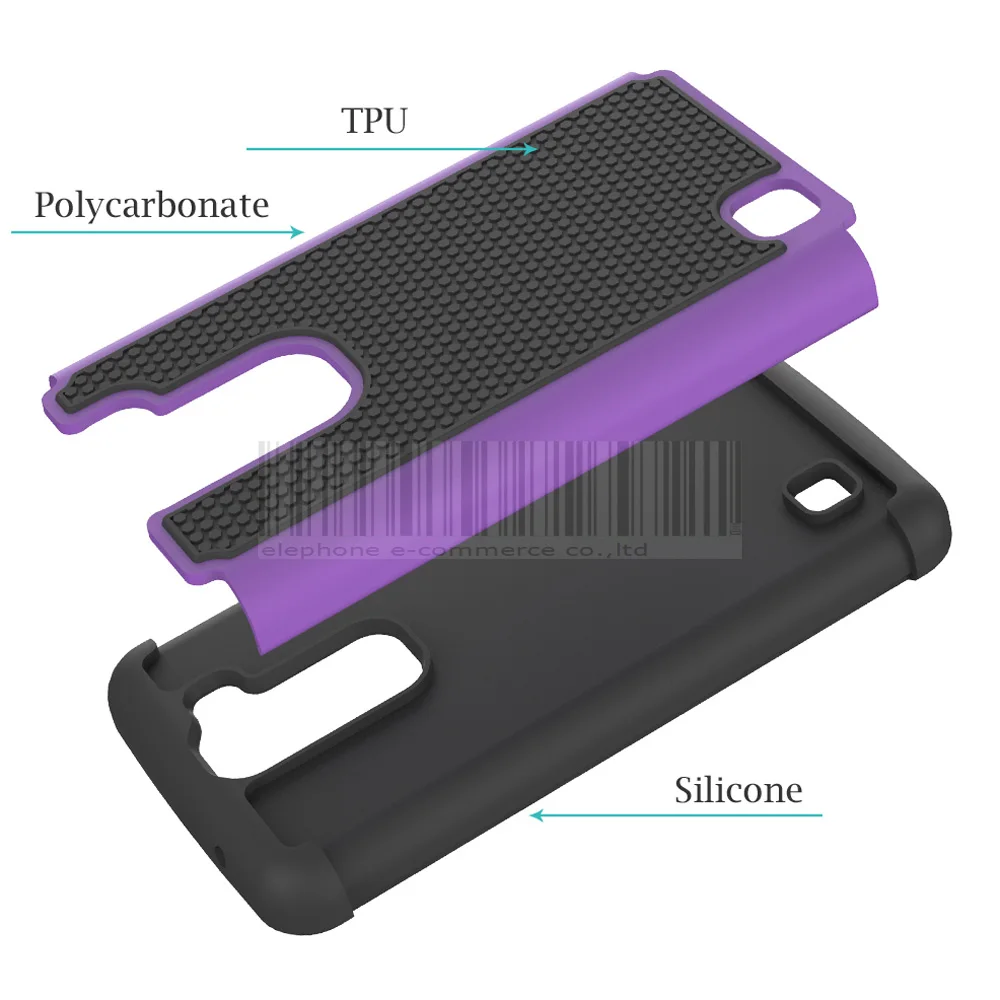 Dual Layer Rugged Impact Hybrid Silicone Armor Hard Case For LG K7/Tribute 5 LS675/M1 X210 X210DS MS330 Shockproof Cover | Мобильные