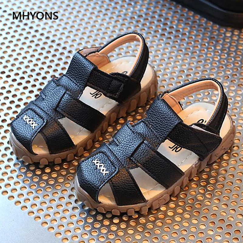 MHYONS 2020 новые весенние летние туфли для мальчиков мягкие кожаные сандалии