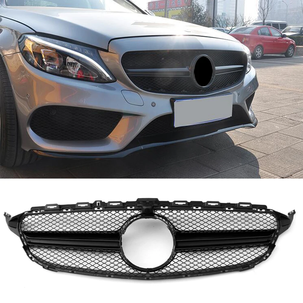 Автомобильная передняя решетка с камерой для Mercedes Benz C Class W205 C200 C250 C300 C350 2015 2016 2017