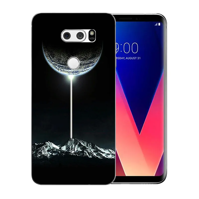 Чехол для телефона LG V30 DIY гримаса шаблон чехол прозрачный силиконовый мягкий TPU
