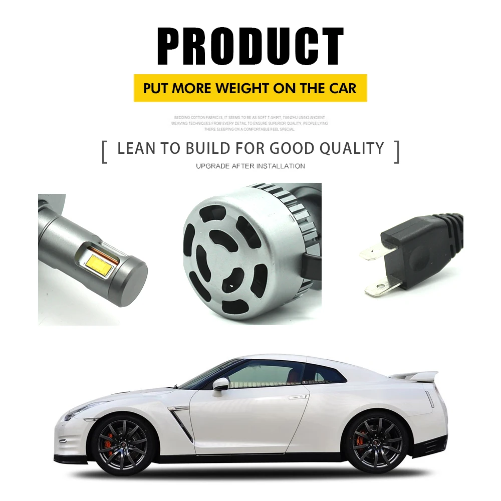 Modifygt V10 H4 led H7 H11 H15 8000лм 100 Вт 12В 24В Автомобильный светодиодный светильник головной