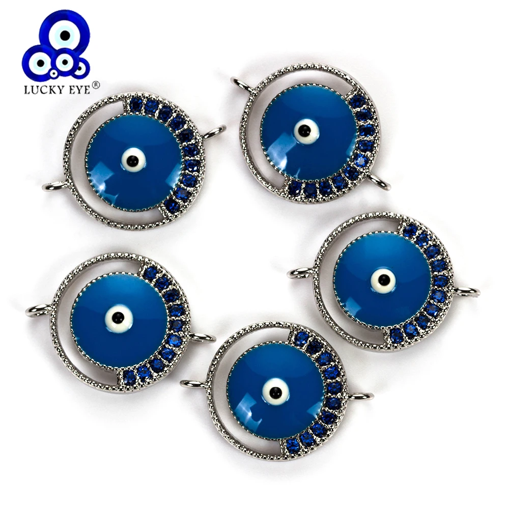 Медные Подвески Lucky Eye от сглаза микро кубический циркон выложенный кулон для