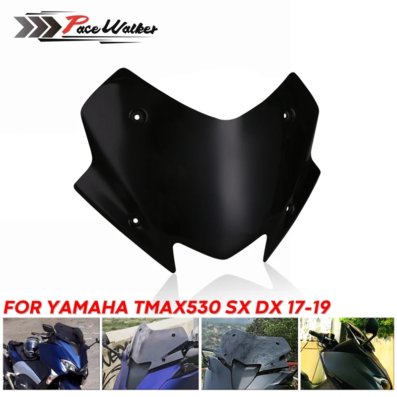 Черный козырек на лобовое стекло для мотоцикла подходит YAMAHA TMAX 530 TMAX530 T MAX 2014 2019