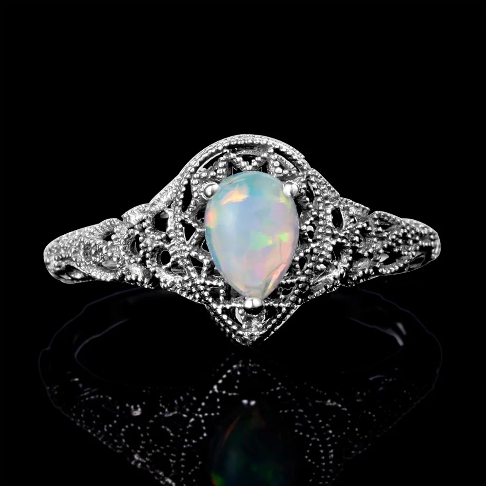 Szjinao ювелирные изделия из стерлингового серебра 925 пробы Капля воды 2.2ct опал