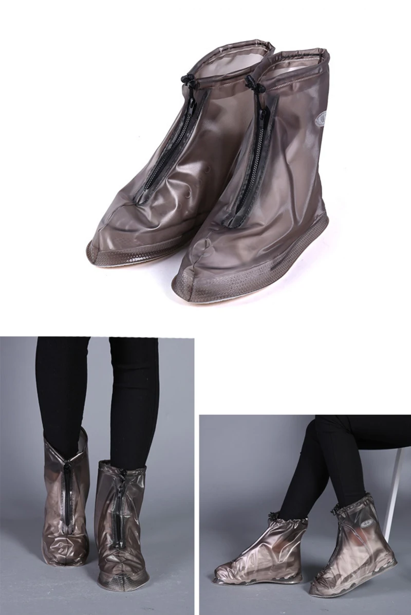 Hot sale Men Women's Reusable Shoes raincoat Rain Waterproof Boots Cover Heels Thicker Non-slip shoe cover |