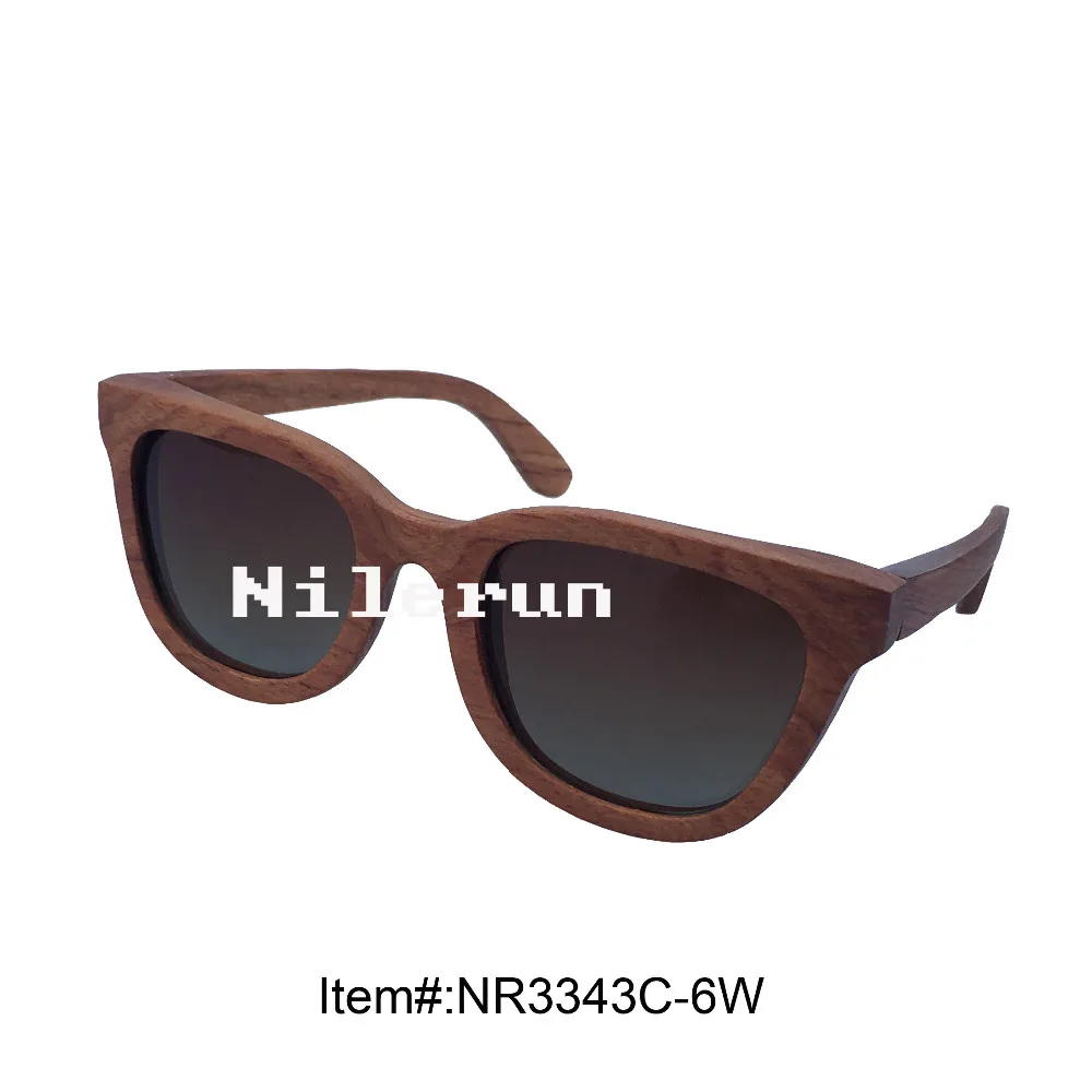 

Солнцезащитные очки в оправе из чистого дерева с большой бабочкой