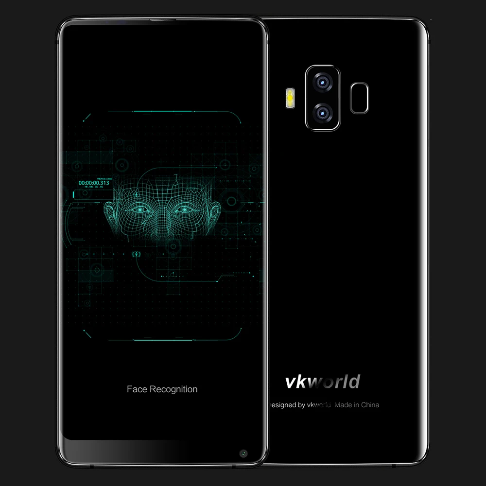VKworld S8 4 г 5 99 ''FHD + 18:9 полный Экран Face ID 16MP 13MP 5500 мАч Восьмиядерный ГБ 64 двойной