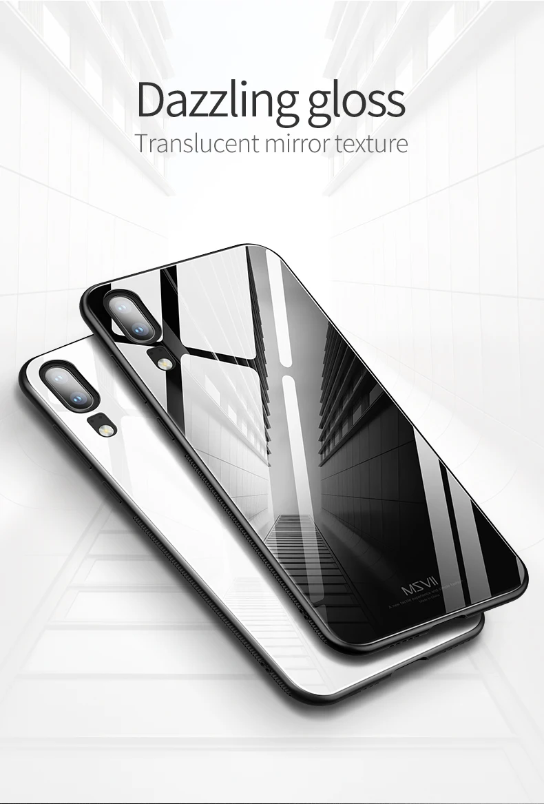 MSVII зеркальная стеклянная крышка huawei P10 P20 P30 чехол Coque huawei P20 P30 Pro P10 Plus чехол силиконовая рамка Крышка P10 P20 P30 Lite