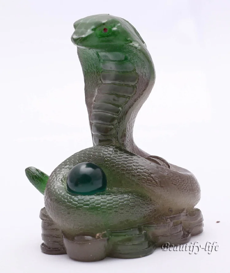 Зеленая змея подвески на удачу китайский зодиак Shenxiao талисман с аллохром