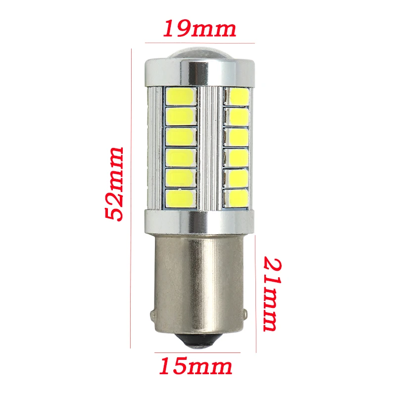 1 шт. 1156 P21W BA15S Сверхяркие рекламные щиты, 33 SMD 5630 5730 светодиодный Автомобильные стоп-сигналы противотуманная фара заднего хода лампы Автомобильные фары дневного света светильник 12V