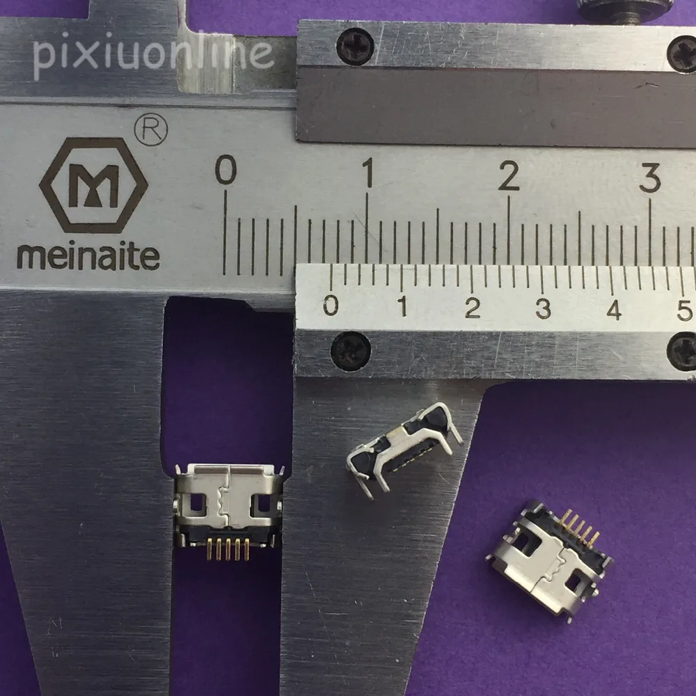 10 шт. G32Y 5pin Micro USB длинный контактный разъем гнездовой вощеный рожковый вьющийся
