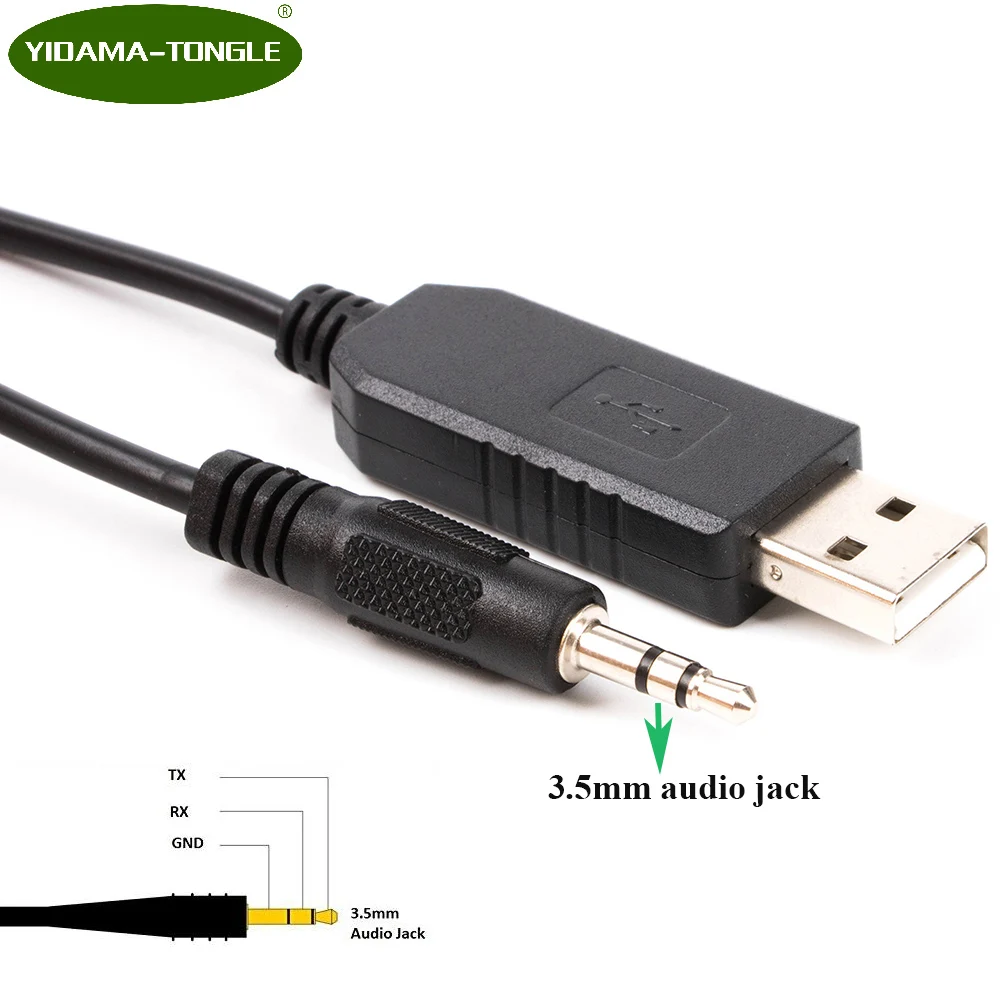 Кабель-Переходник USB в TTL, чип FTDI, 5 В, TTL UART, 6 футов на 3,5 мм аудиоразъем, стерео кабель TTL-232R-5v-AJ
