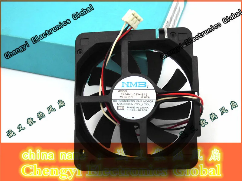 Оригинальный NMB 2406ML 09W B19 Специальный 7V 0.07A 3 линия игровой автомат шкаф ЦП двойной