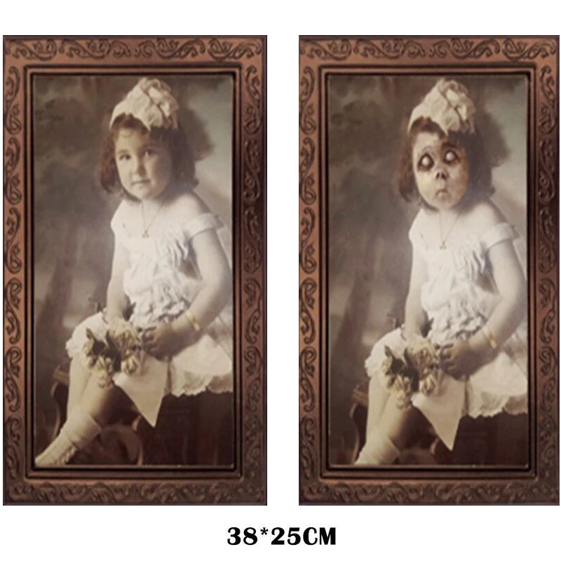 3D Ghost фоторамка украшения-ужастики для хеллоуина принадлежности для рукоделия девичник вечерние украшения тематическая вечеринка Хэллоуин реквизит