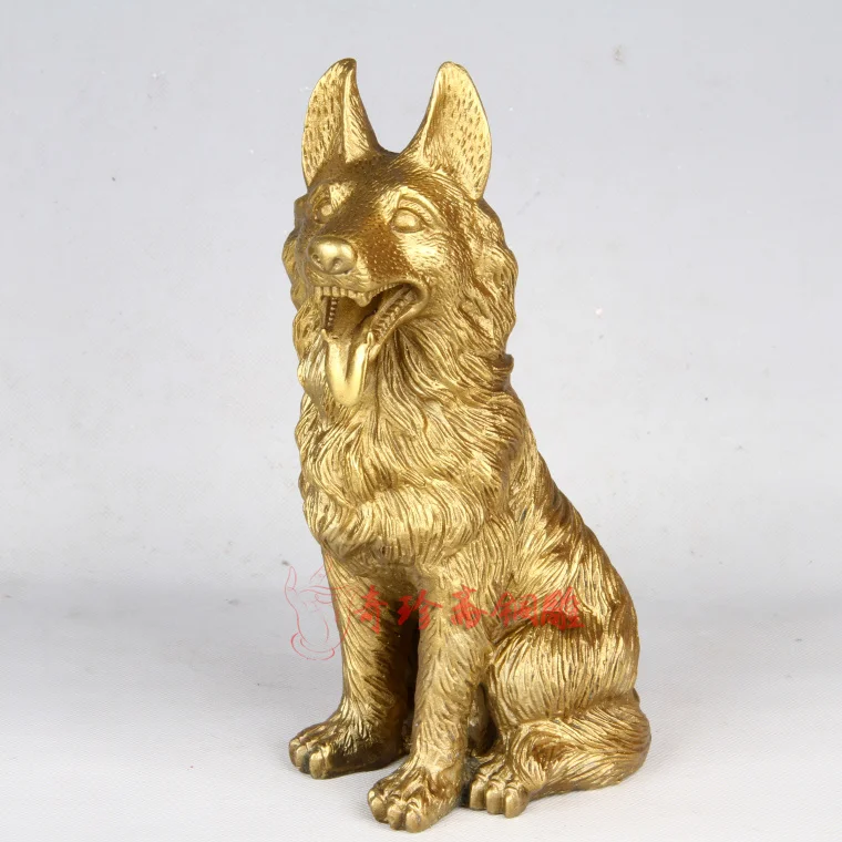 Чжай меди собака фэн-шуй украшения Зодиака медные Домашнего Интерьера удачное