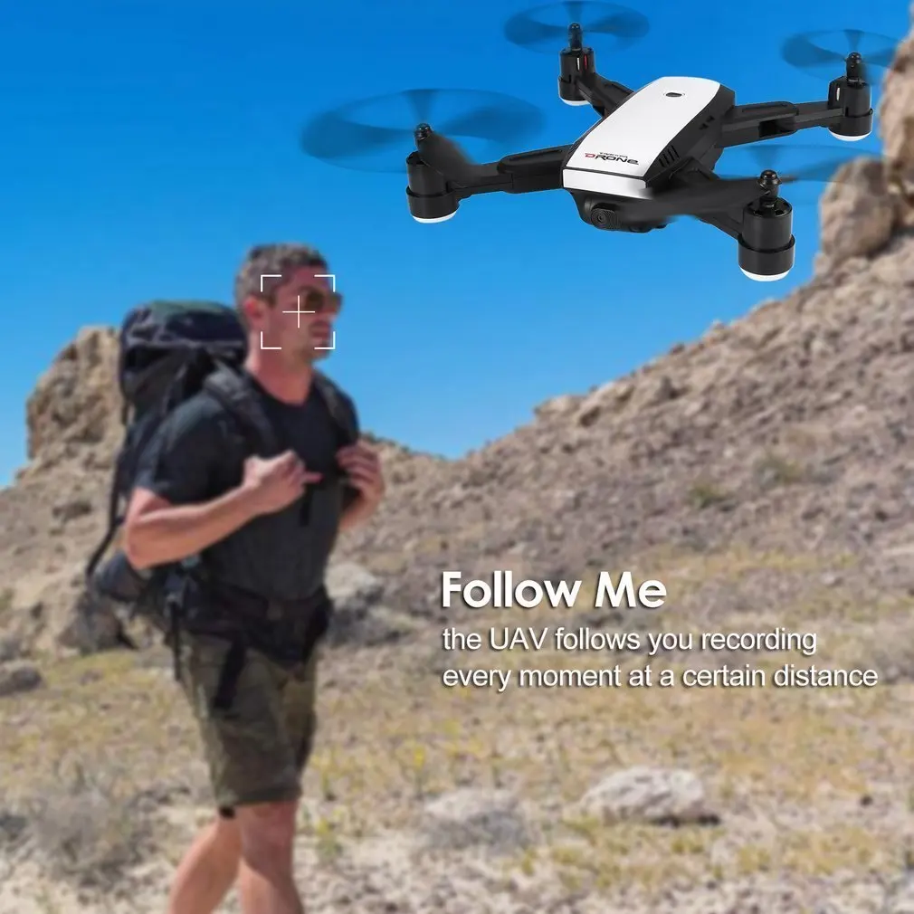X28 2,4G FPV складной Дрон с GPS RC Квадрокоптер с регулируемой 720 P HD камерой в режиме реального времени высота удержания Следуйте за мной