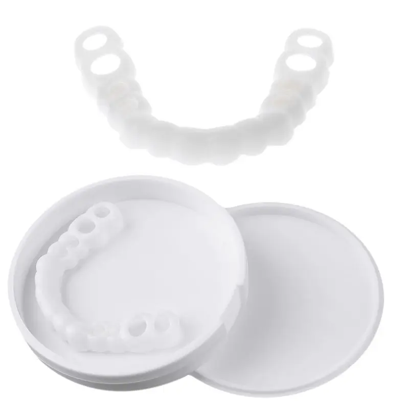 Upper False Fake Tooth Cover Snap On Immediate Smile Cosmetic Denture Care Beauty Tool |