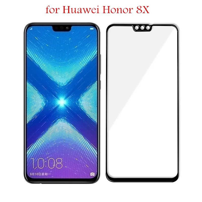 Для huawei Honor 8X защита экрана из закаленного стекла Черная защитная пленка против царапин для huawei Honor 8X