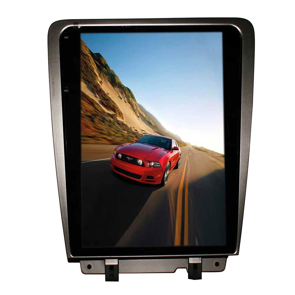 Android 9 0 Tesla стиль CD DVD мультимедийный плеер GPS навигация для Ford Mustang 2010-2014