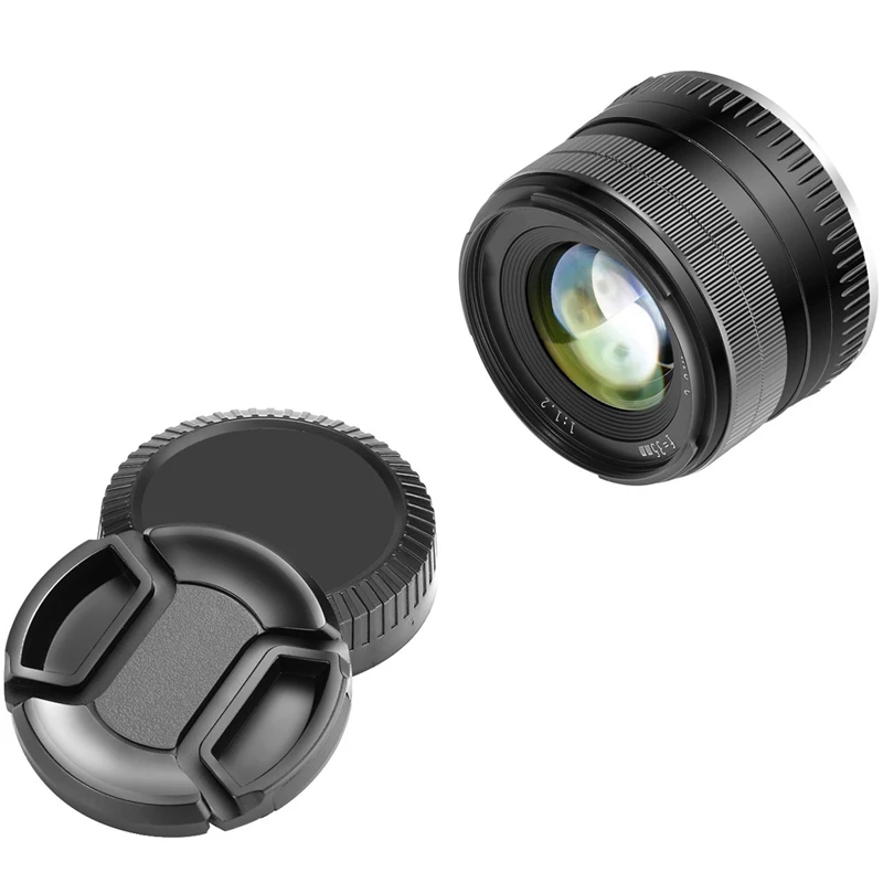 Горячая TTKK 35 мм F1.2 Большая диафрагма Prime Aps C Алюминиевый объектив для Fuji X