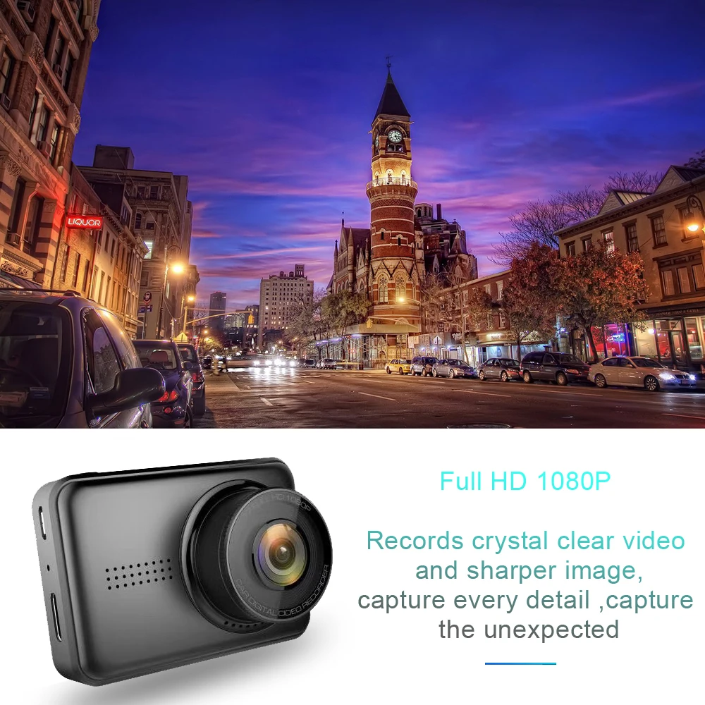 Автомобильный видеорегистратор ADDKEY Novatek 96658 Mini recorder FHD1080P dvr 170 градусов 30fps