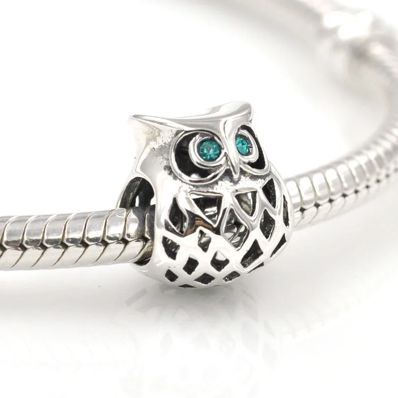 Новинка 2016 оригинальные подвески в виде милой совы с синим кубическим цирконием