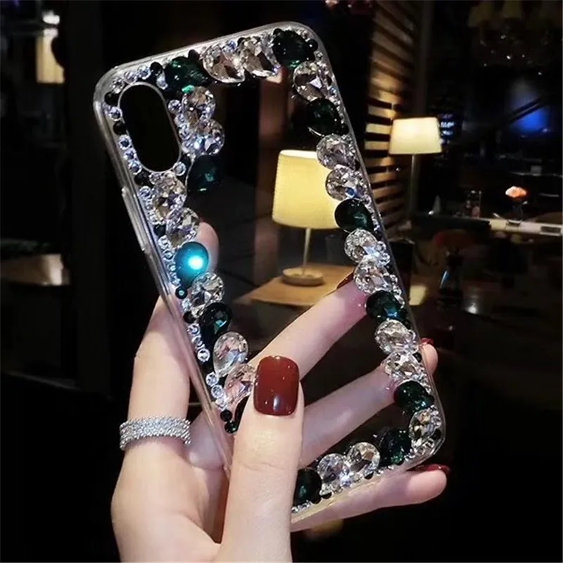 Кристальные Стразы чехол для Oneplus one plus 7pro 7T 6 6T 5T чехол s 3D Прозрачный Алмазный ручной работы Блестящий телефон Kilifi чехол для телефона