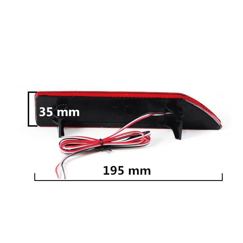 Для Honda 2012 City 2007 2008 2009 CRV красный светодиодный задний бампер отражатель света