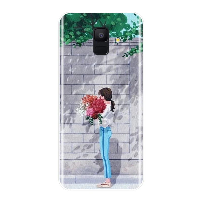 Kpop Girl корейский чехол для телефона силиконовый Samsung Galaxy A3 A5 2016 2017 A6 A7 A8 2018 мягкая