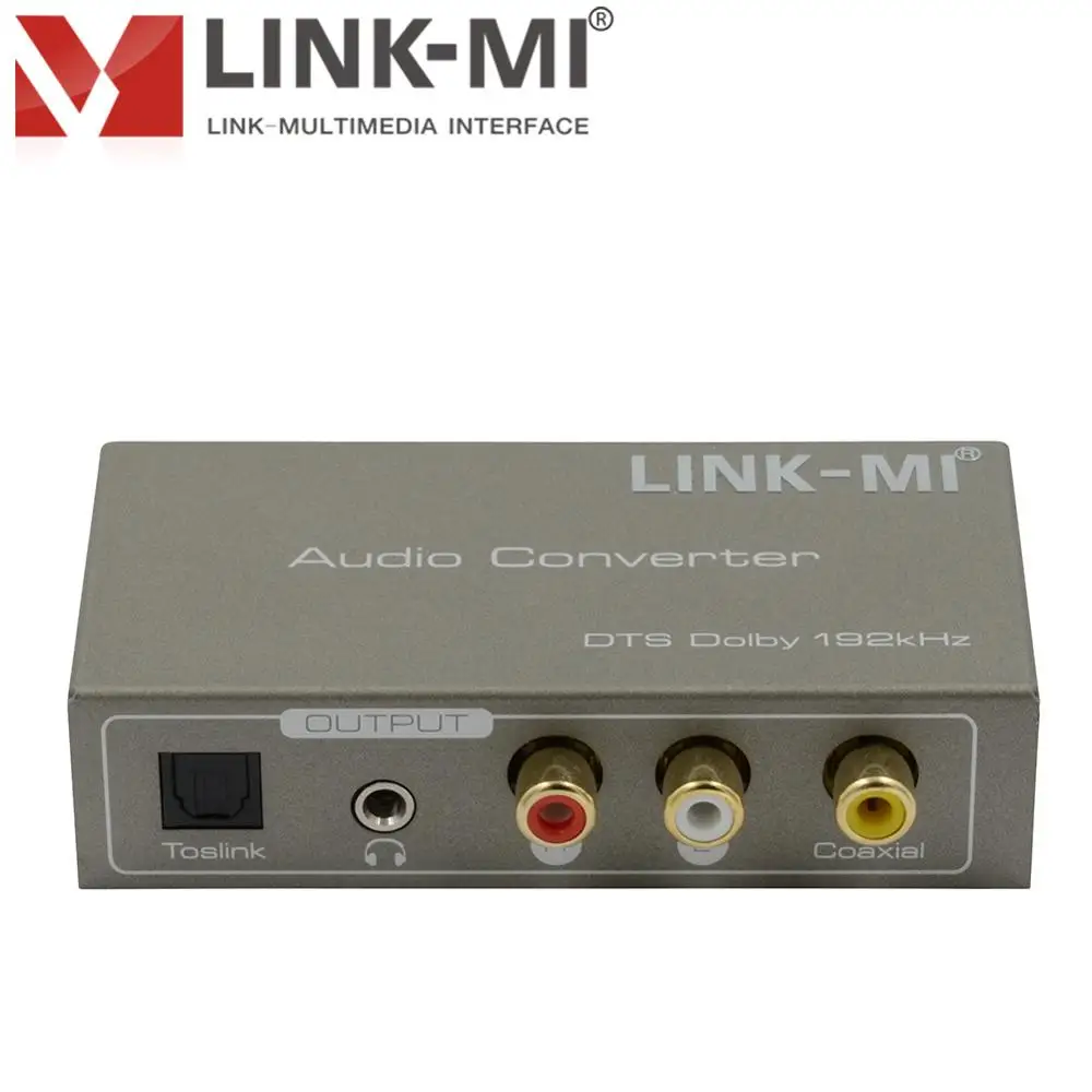 LINK MI LM AC01 преобразователь аудиоформата Toslink/коаксиальный/дуговой/стерео входной