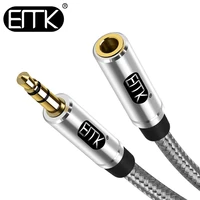 emk aux cable headphone extension cable 3 5mm jack male to female for computer audio cable 3 5mm headphone extender cord