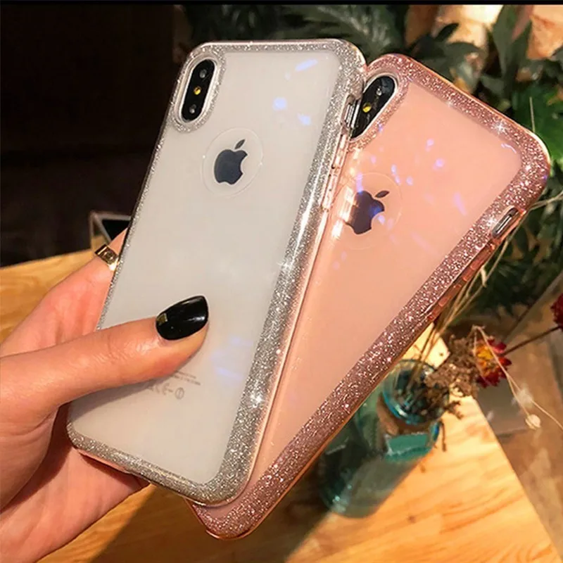 Чехол для Iphone 7 чехол XR XS MAX 6s телефона Apple Smartphone роскошный мягкий блестящий X 6 8 Plus |