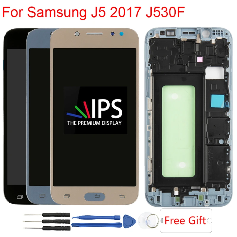 J530F ЖК дисплей для Samsung Galaxy рамка сенсорный экран сборка J5 2017 Замена|Экраны