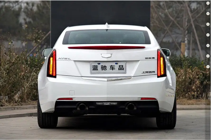 Автомобильный Стайлинг, задние фонари для Cadillac ATS, задние фонари,~, задние фонари, светодиодный задний фонарь, динамический сигнал поворота