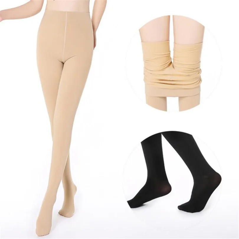 VISNXGI Black Lining Velvet Leggings Keep Warm Pants Women Candy Colors High Waist Autumn Nine Step On Foot Wrap Foot Style New
