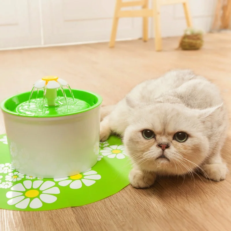 panDaDa Cat Drinking Fountain Food Trough Automatic Pet Feeder Water Small 1.6L | Дом и сад