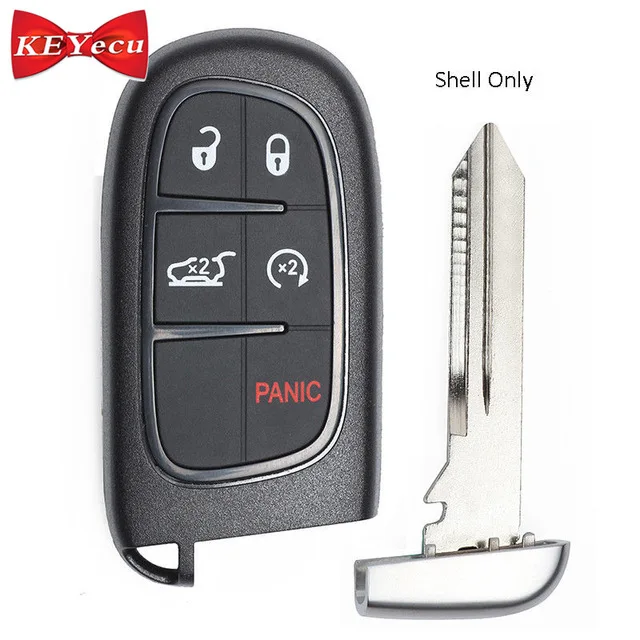 KEYECU для Jeep Cherokee 2014 2015 2016 2017 2018 2019 дистанционный Автомобильный ключ чехол Корпус Fob
