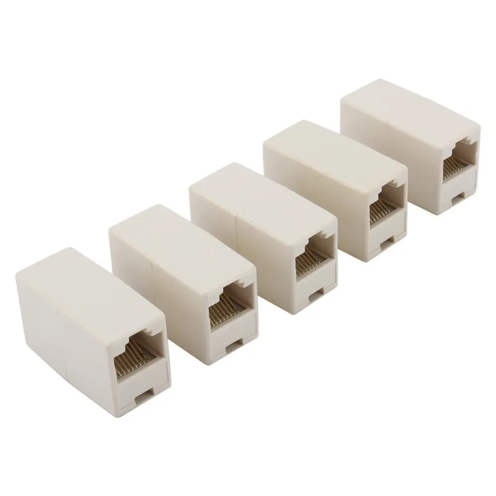 4 шт Newtwork кабель Ethernet LAN женский RJ45 разъем прямо модульный встроенный соединитель