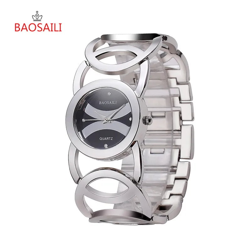 Silver Black Женские часы, золотые, серебряные, люксовый бренд, женские часы-браслет с кристаллами, женское платье, стразы, кварцевые наручные часы, уникальные часы 35 - Цвет: Silver Black